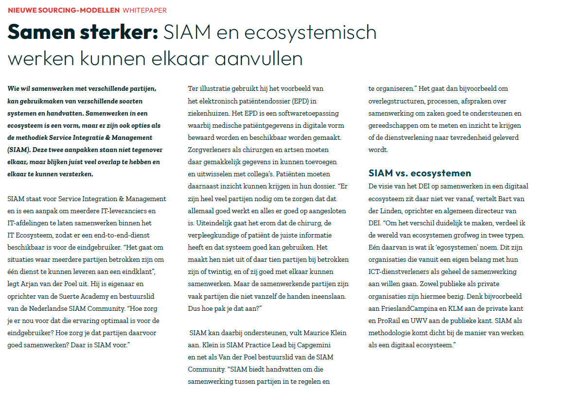 Whitepaper SIAM in ITeX Jaarboek